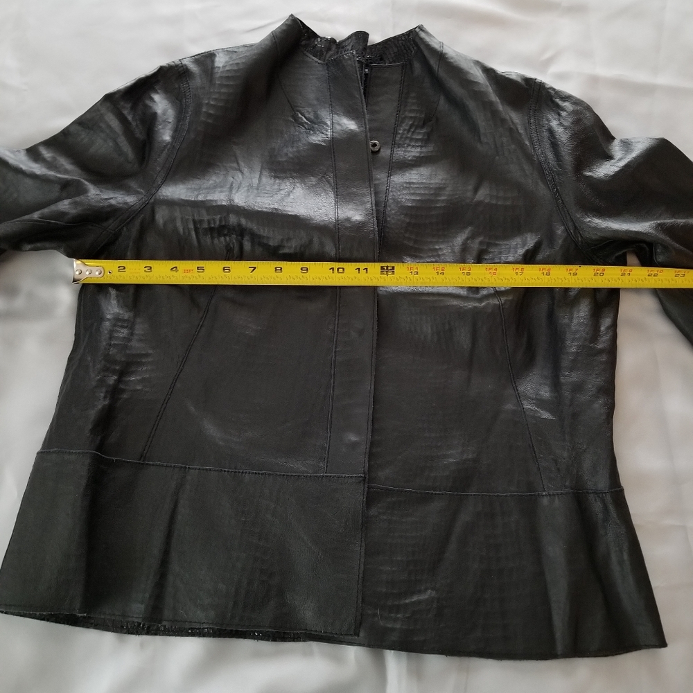 Reversible Vegan Leather Jacket - image 7